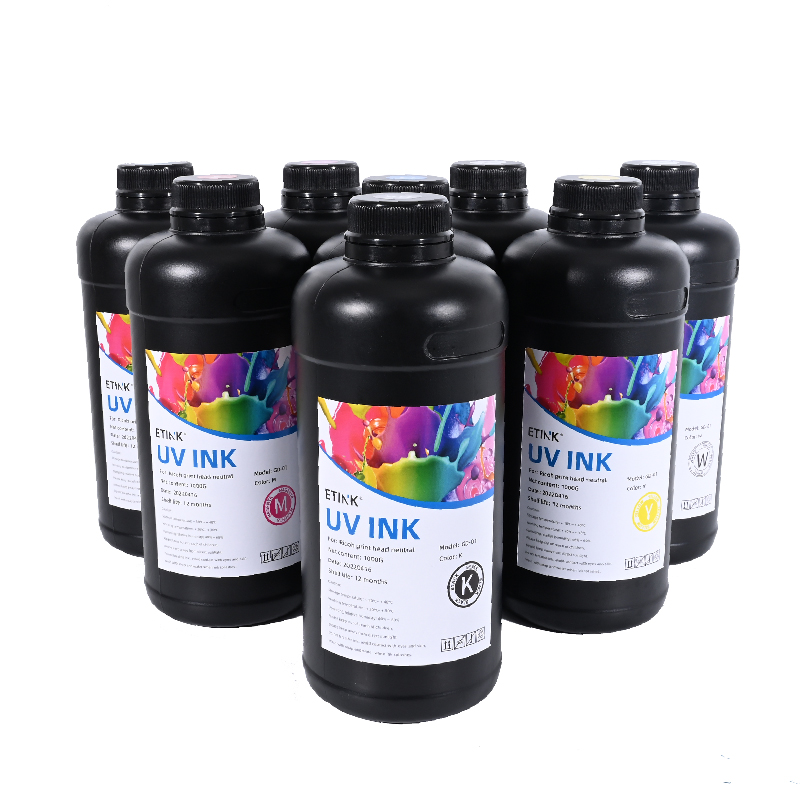 UV-LED soft ink is suitable for Ricoh print head to print  acrylic PVC